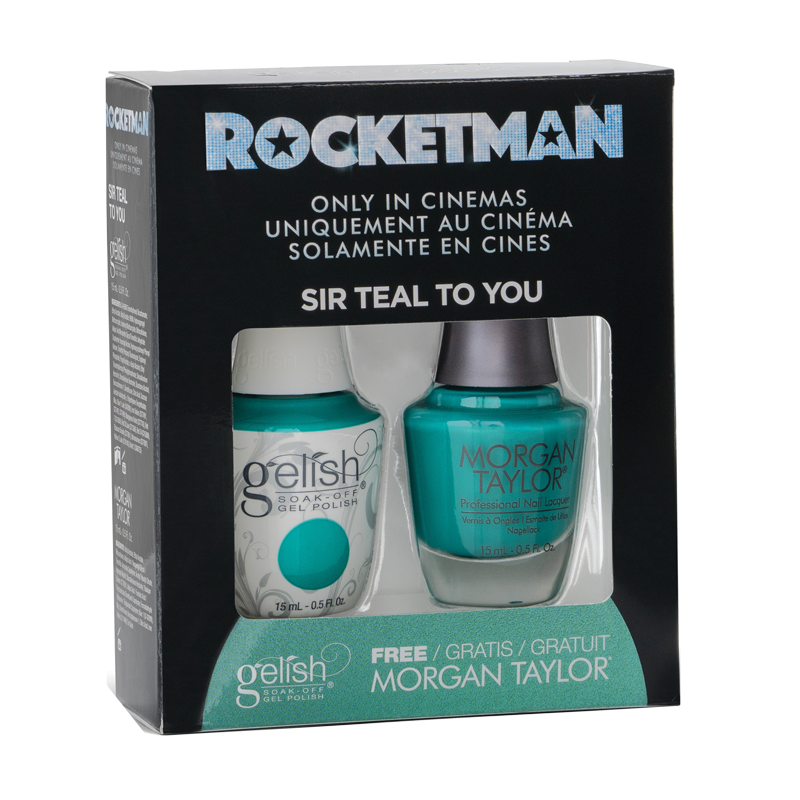 Gelish Vernis UV + Morgan Taylor Sir Teal to You