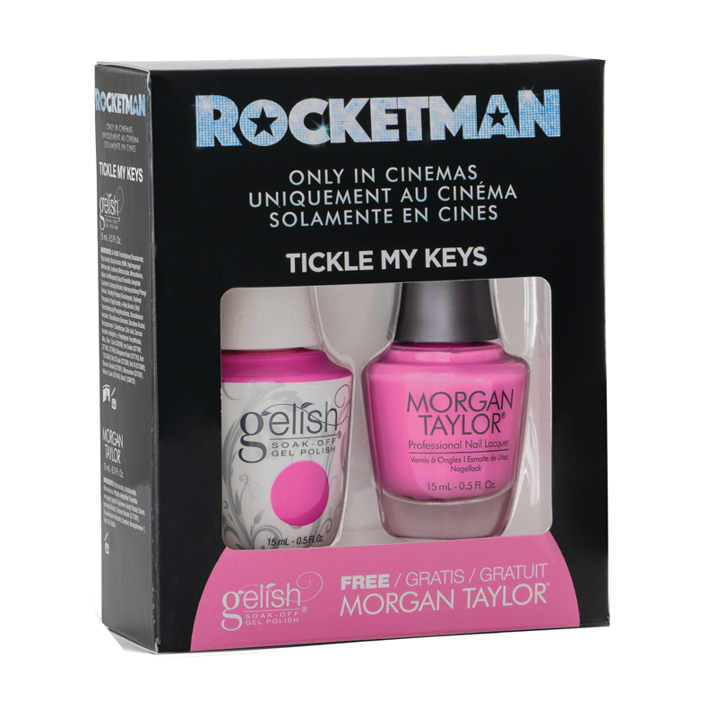 Gelish Vernis UV + Morgan Taylor Tickle my Keys