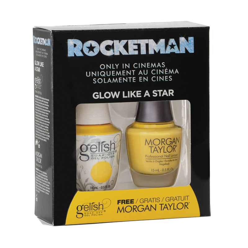 Gelish Vernis UV + Morgan Taylor Glow Like a Star