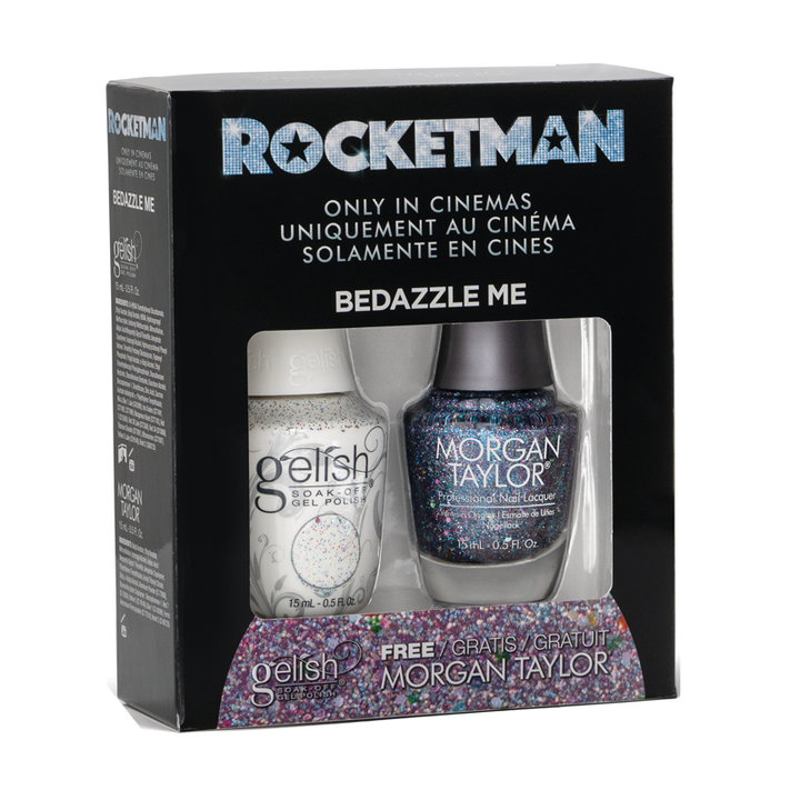 Gelish Vernis UV + Morgan Taylor Bedazzle me