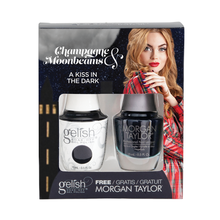 Gelish Vernis UV + Morgan Taylor A Kiss in the Dark