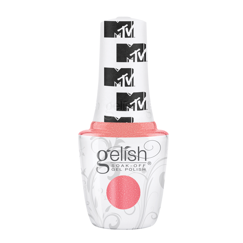 Gelish Vernis UV Show Up & Glow Up 15mL rose brillant