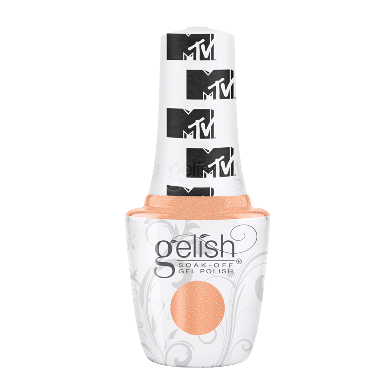 Gelish Vernis UV Super Fandom 15mL orange peche brillant