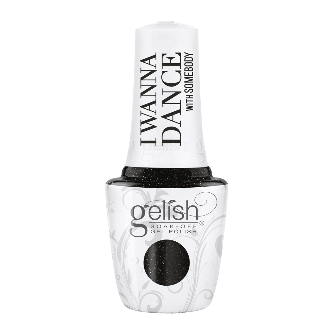 Gelish Vernis UV Record Breaker 15mL, I Wanna Dance With Somebody, noir, brillants