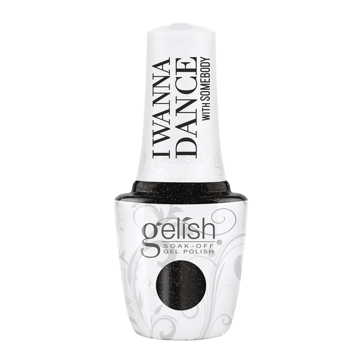 Gelish Vernis UV Record Breaker 15mL, I Wanna Dance With Somebody, noir, brillants