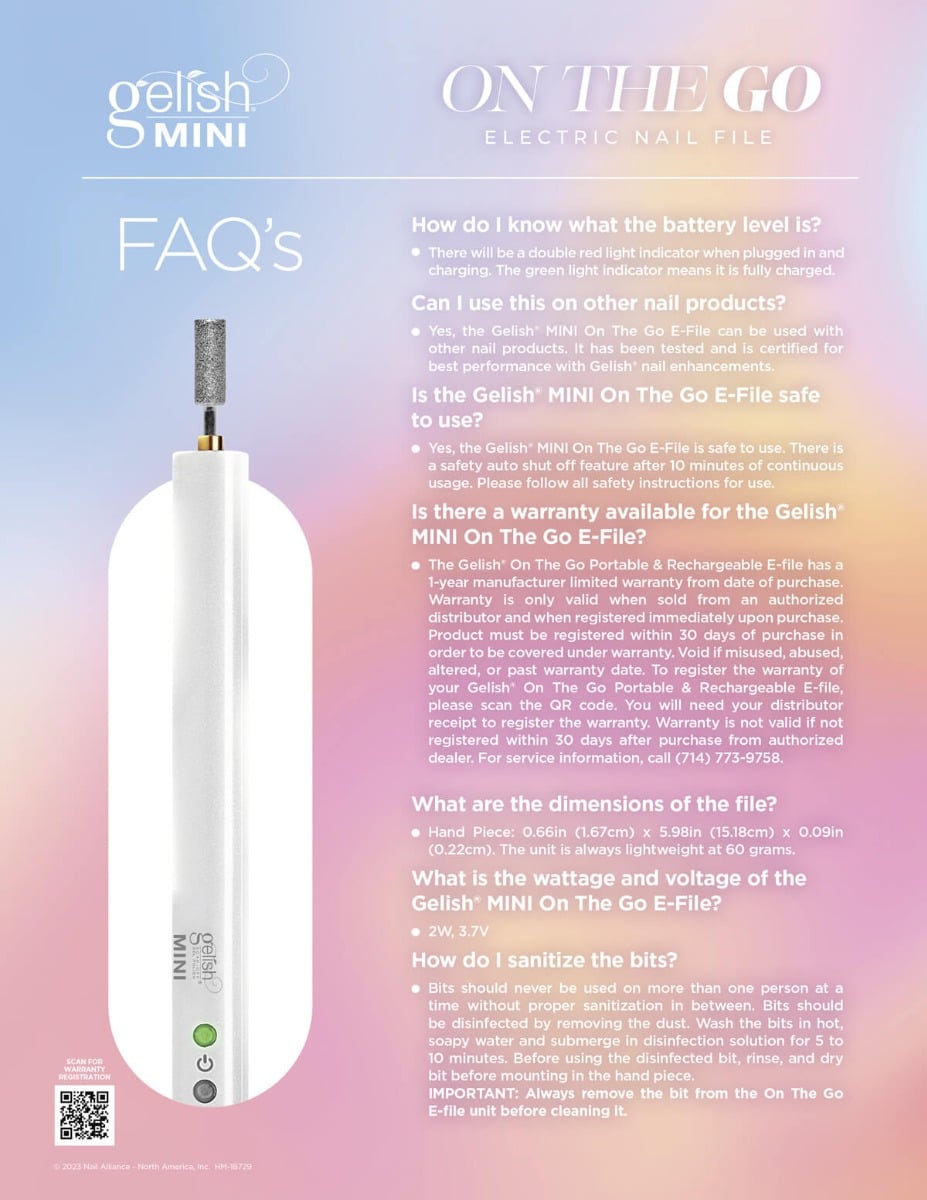 Gelish Mini On the Go Electric File