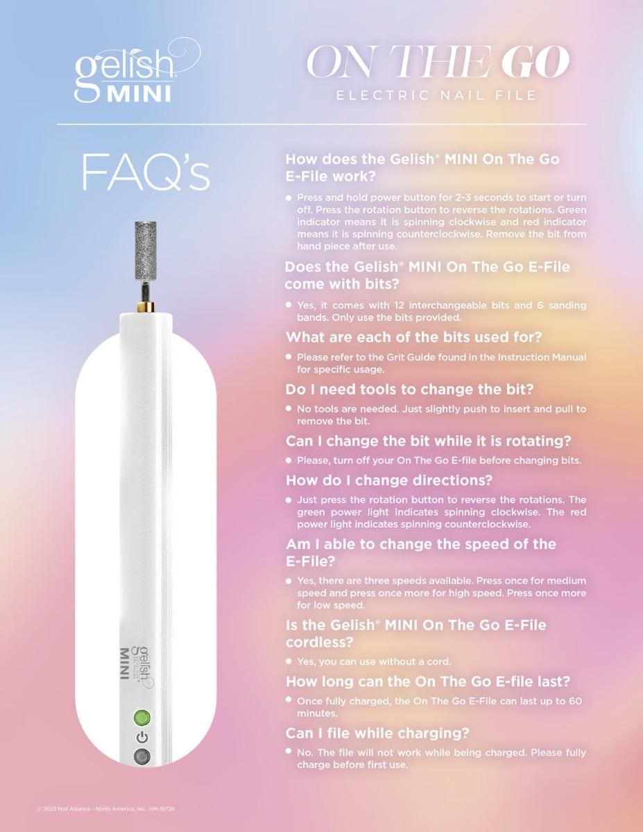 Gelish Mini On the Go Electric File