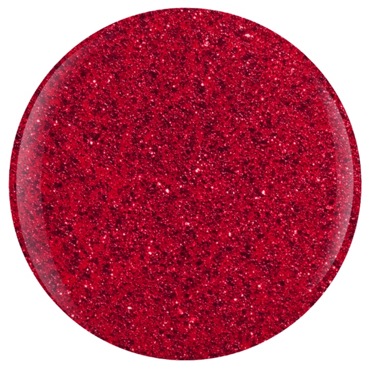 vernis gel Gelish Poinsettia Stardust Rouge Paillettes