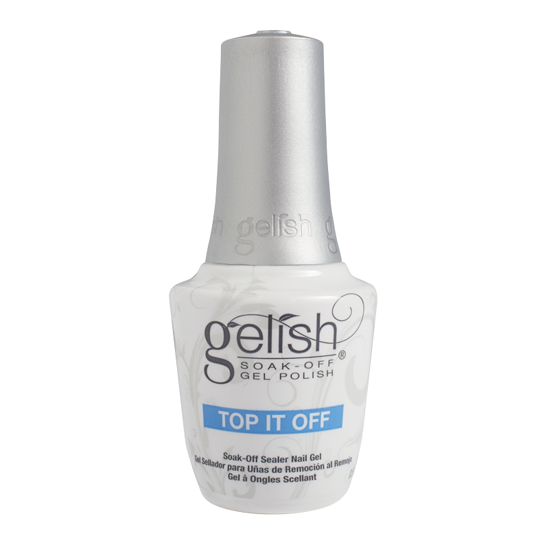 Gelish Vernis UV Top it Off Top Coat Brillant 15mL finition gel uv polygel ongle ongles scellant
