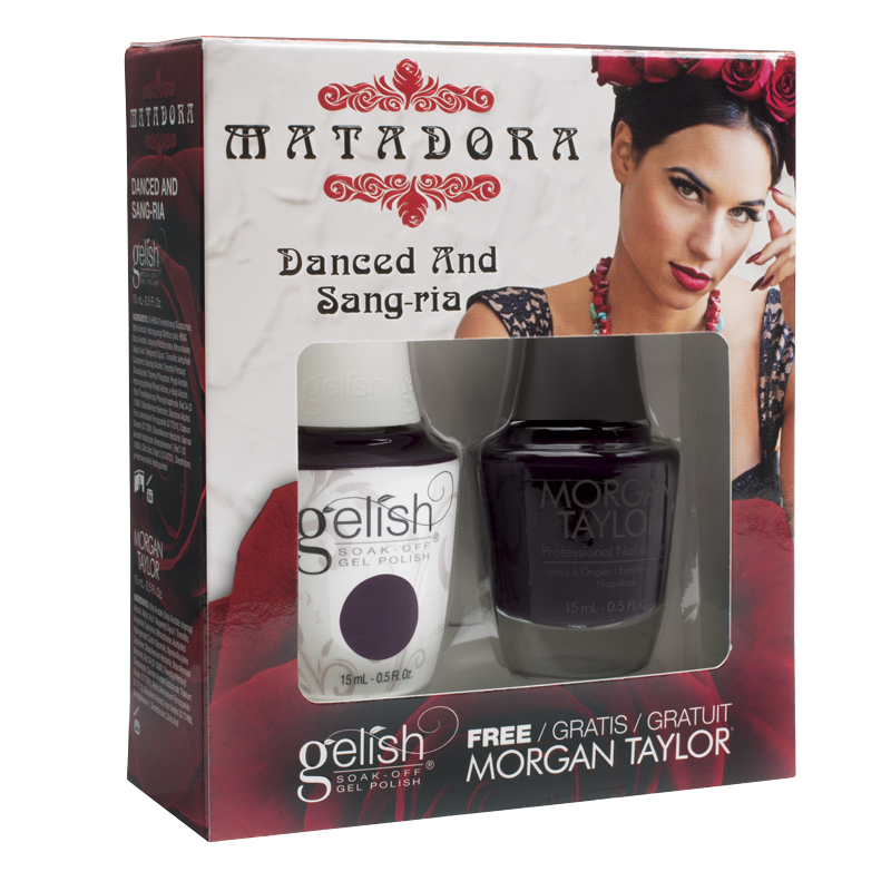 Gelish Vernis UV + Morgan Taylor Danced and Sang-ria 15mL