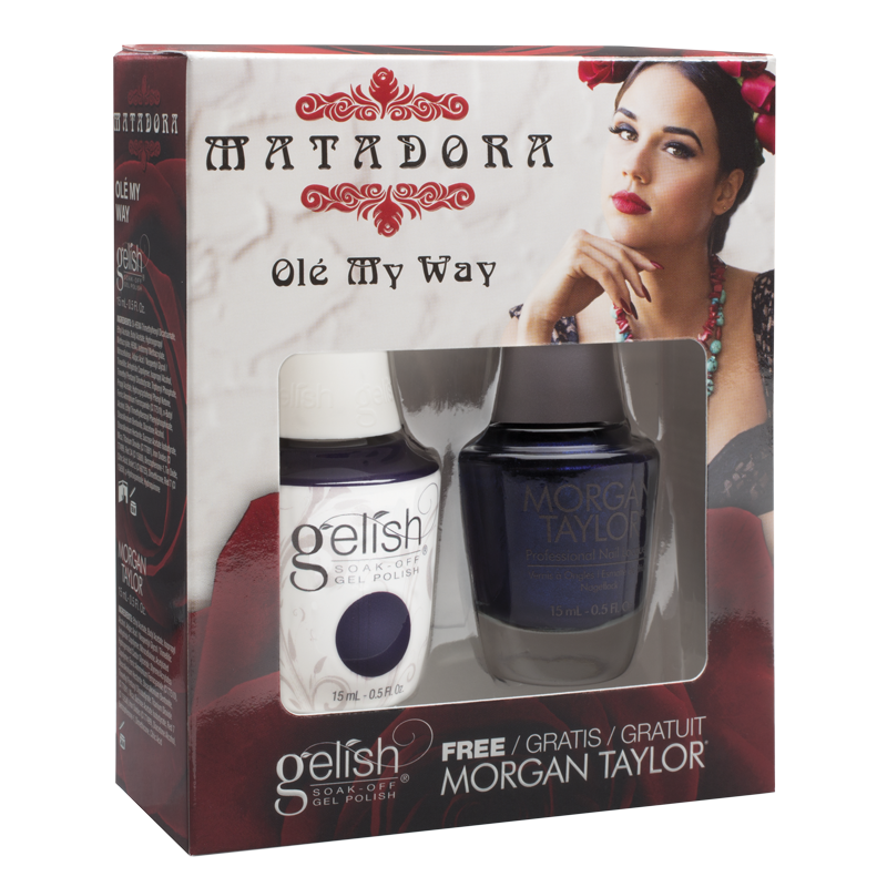 Gelish Vernis UV + Morgan Taylor Olé my Way