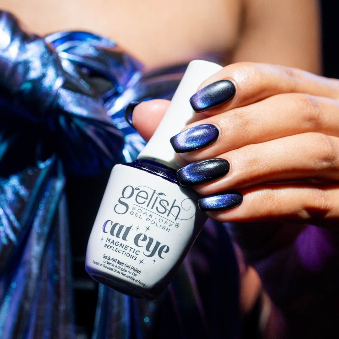 Gelish Vernis Gel Blue Eclipse - Cat's Eye Magnetic Refection