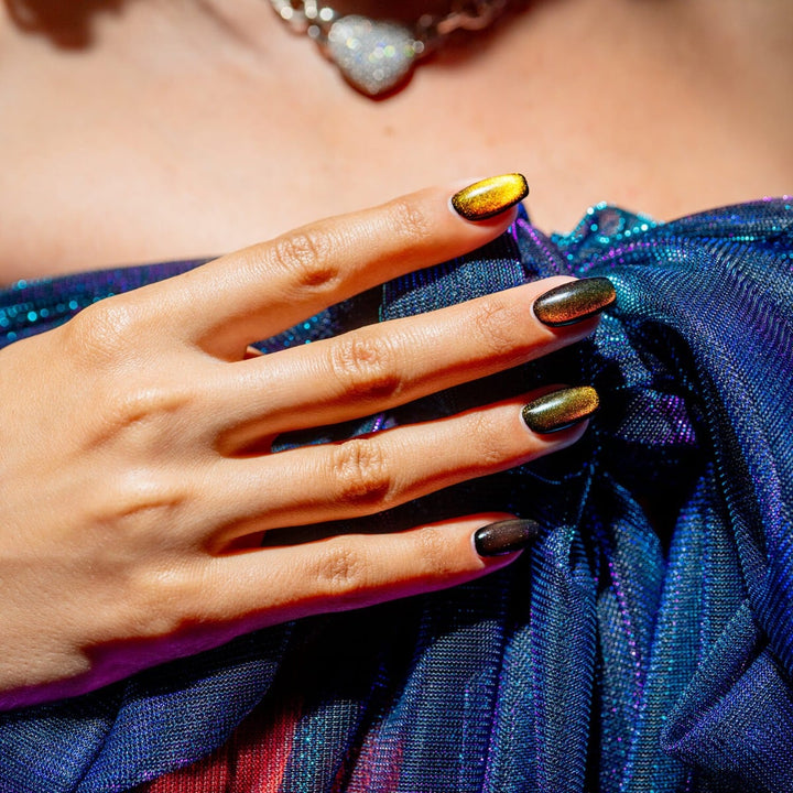 Gelish Gel Polish Cat Eye Can you Candle it?