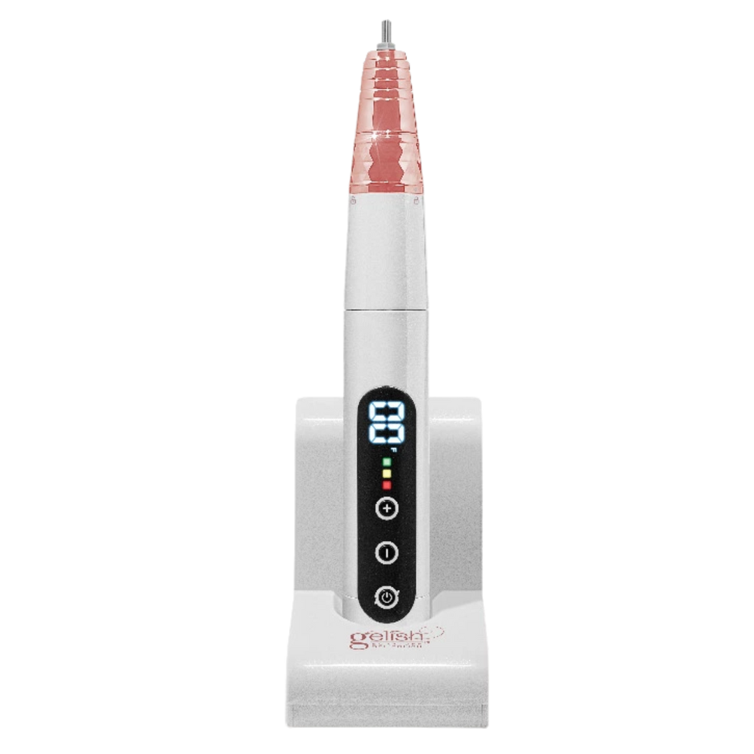Gelish Go File Wireless Pearl Rose Gold Lime Électrique sans Fil 35K Blanche e-file