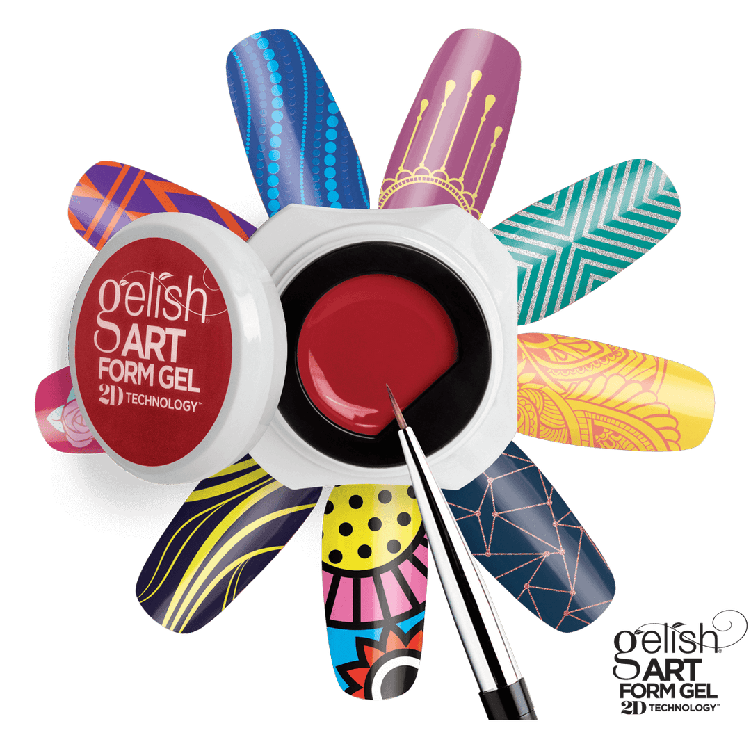 Gelish Art Form Gel - Effects Gold Metallic 5g