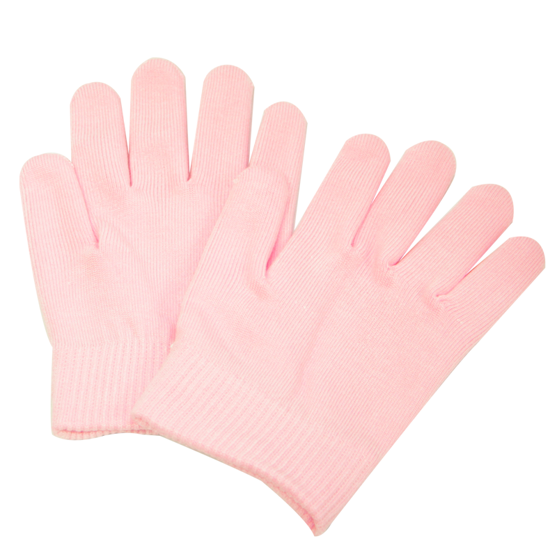 Moisturizing Gel Infused Gloves- 1 Pair - Pink