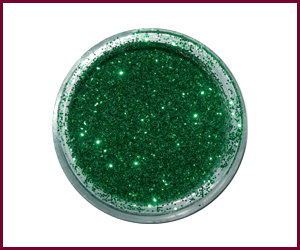 Decorative powder green Glitters 
