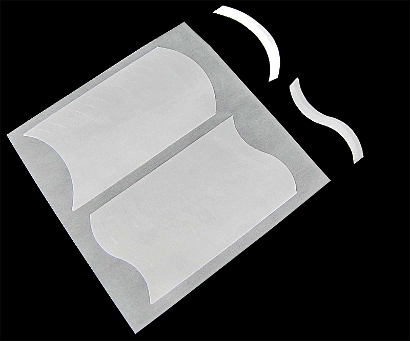 autocollant french manucure demi lune et ondulé