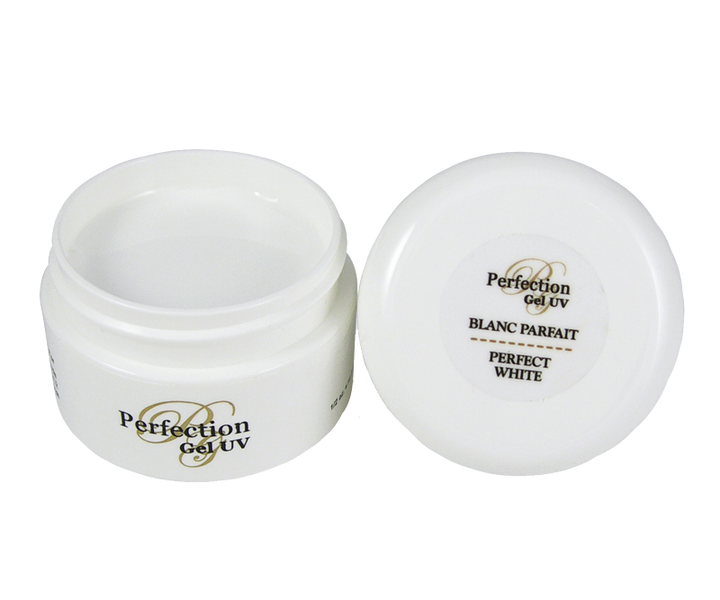 ongles gel blanc parfait