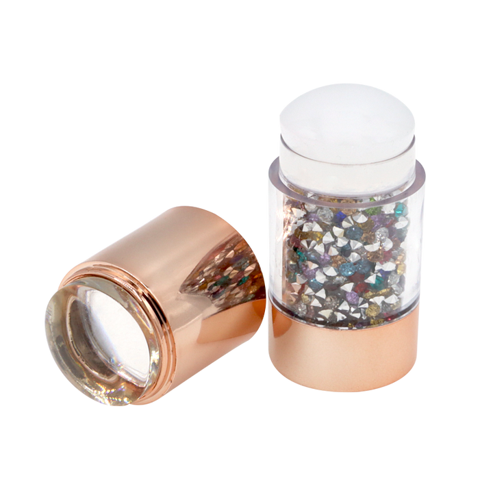 Scraper and stamp for stamping XL Rose Gold &amp; Stones (26mm)