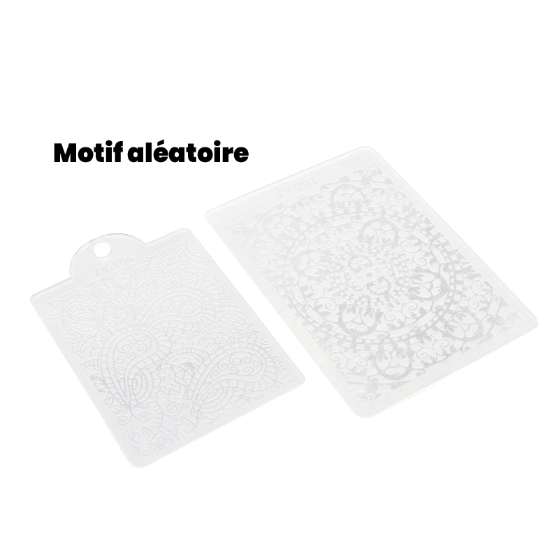 Scraper and stamp for stamping XL Rose Gold &amp; Stones (26mm)