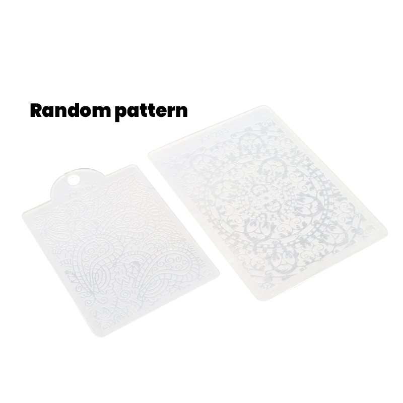 Scraper and stamp for stamping XL Rose Gold &amp; Stones (26mm)