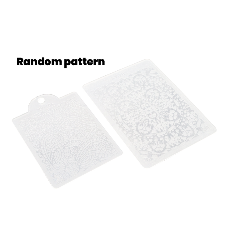Scraper and stamp for stamping XL Rose Gold &amp; Stones (26mm)