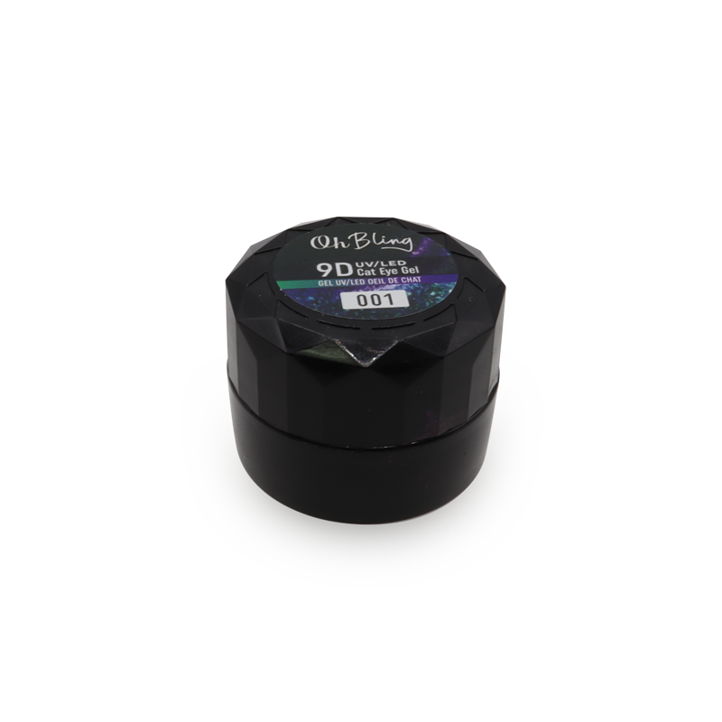 Oh Bling Gel UV Magnétique 9D 001 - Vert/Mauve Holo 8mL
