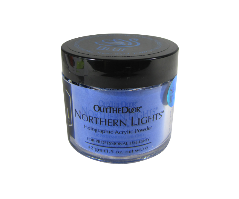 poudre acrylique bleue