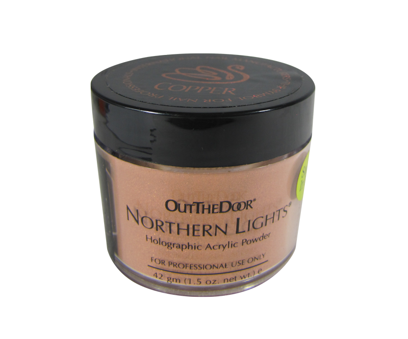 poudre acrylique cuivrée