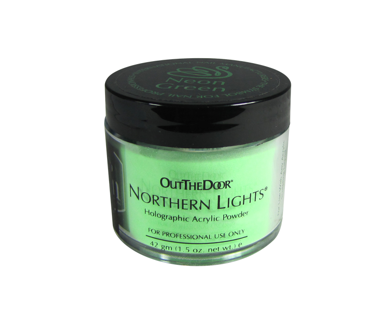 poudre acrylique vert neon