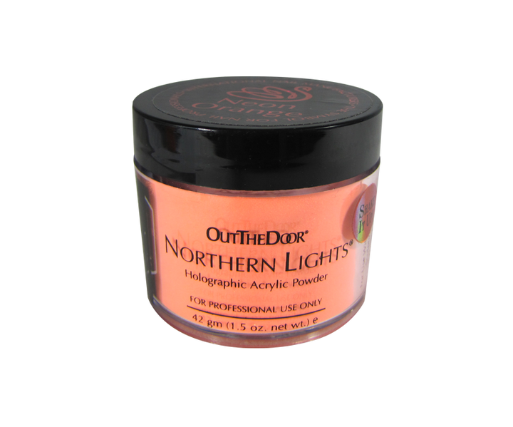 poudre acrylique neon orange
