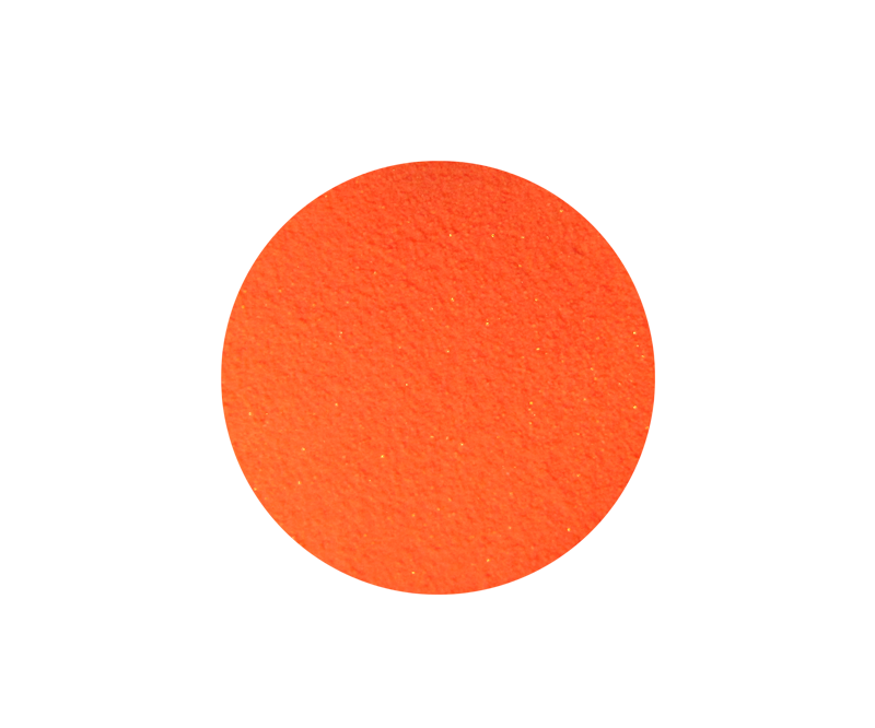 poudre acrylique holographique orange
