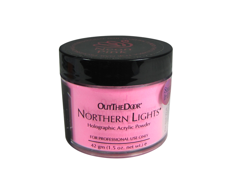 poudre acrylique rose néon