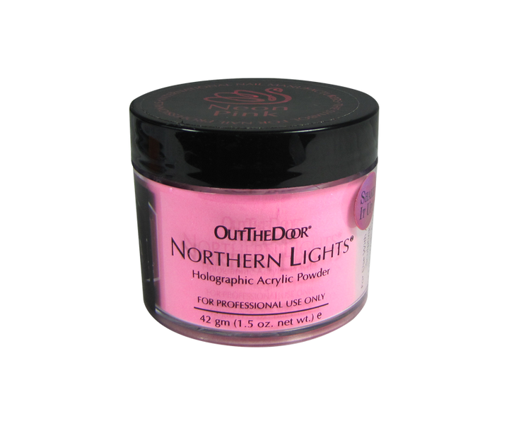 poudre acrylique rose néon