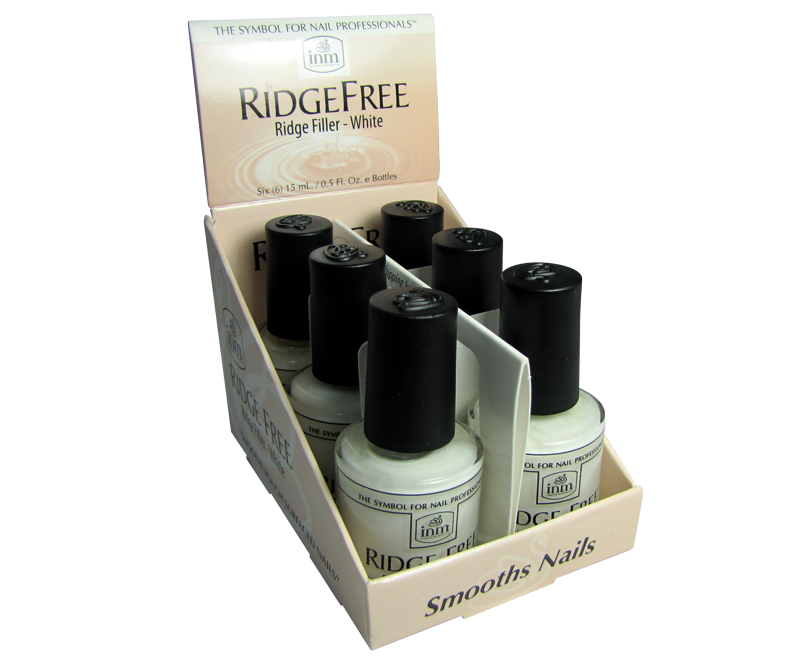 INM Ridge Free Vernis Comble Stries Blanc