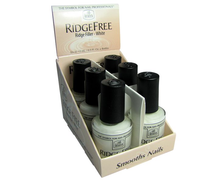 INM Ridge Free Vernis Comble Stries Blanc