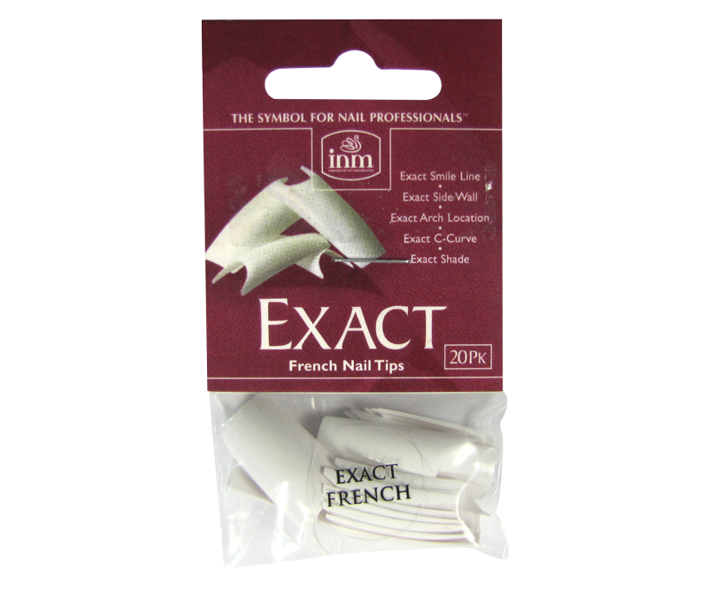 INM Prothèses Exact French White Nail Tips 20 pcs