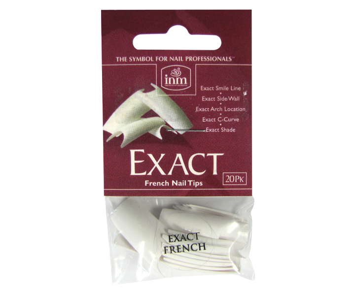 INM Prothèses Exact French White Nail Tips 20 pcs