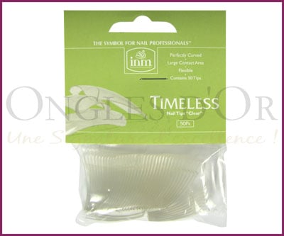 INM Prothèses Timeless Clear Nail Tips 50 pcs 
