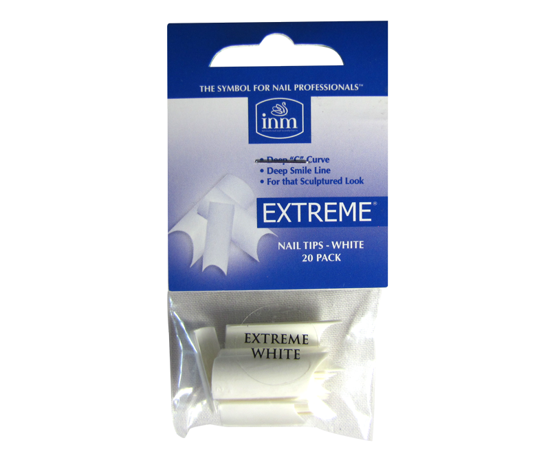 INM Prothèses Extreme White Nail Tips 20 pcs