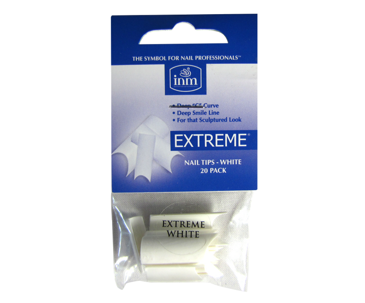 INM Prothèses Extreme White Nail Tips 20 pcs