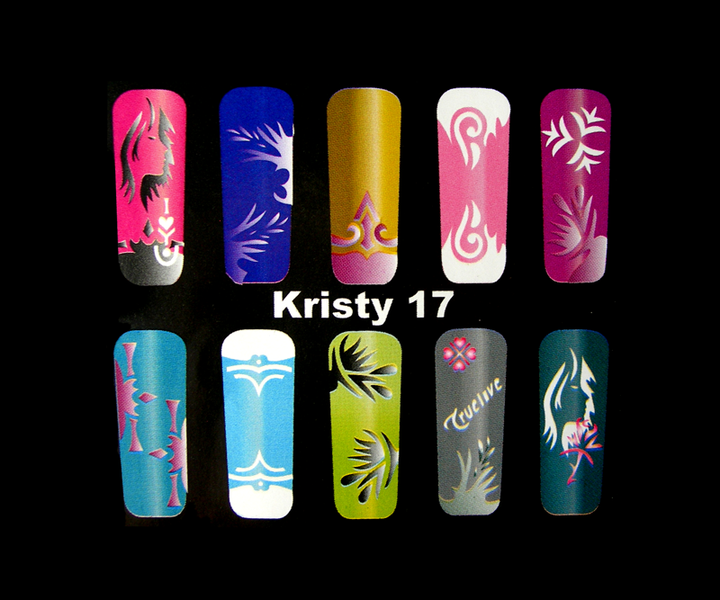 Pochoir nail art