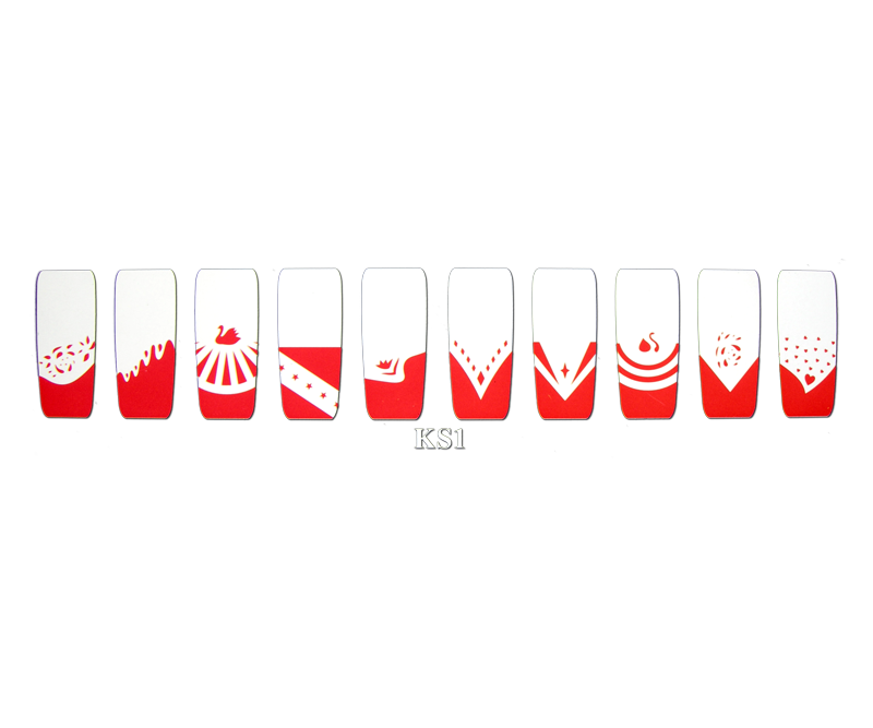 Pochoir nail-art