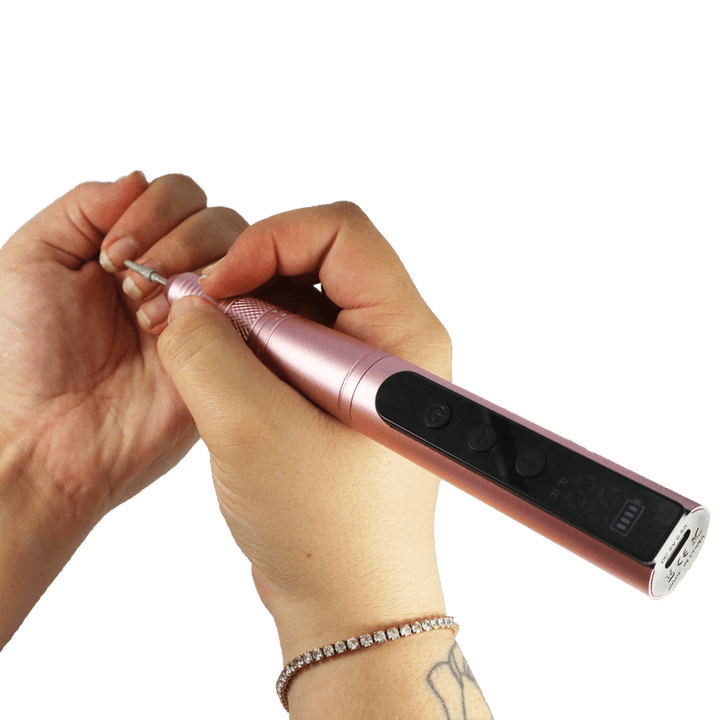 Portative Cordless Nail File GT 35K 110V - Pink