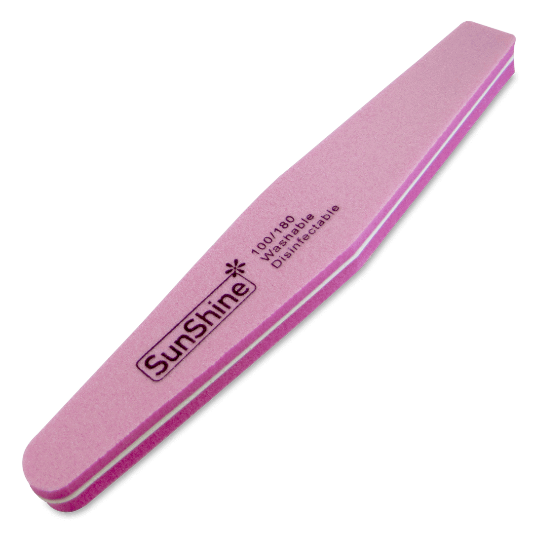 SunShine Pink Sponge Nail File 100/180