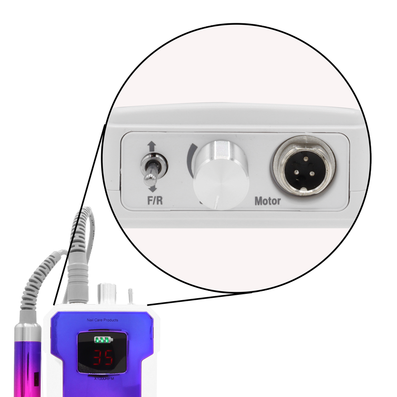 Lime Électrique Portative Rechargeable 35K 110V - Rose/Mauve