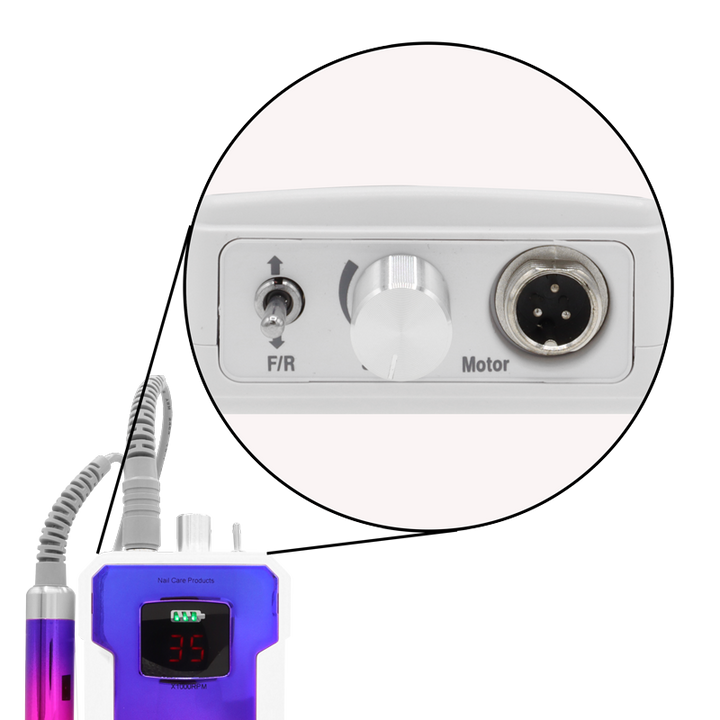 Lime Électrique Portative Rechargeable 35K 110V - Rose/Mauve