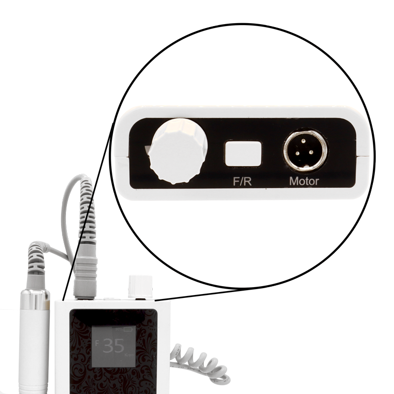 Lime Électrique Portative Rechargeable 35K 110V - Blanc/Noir