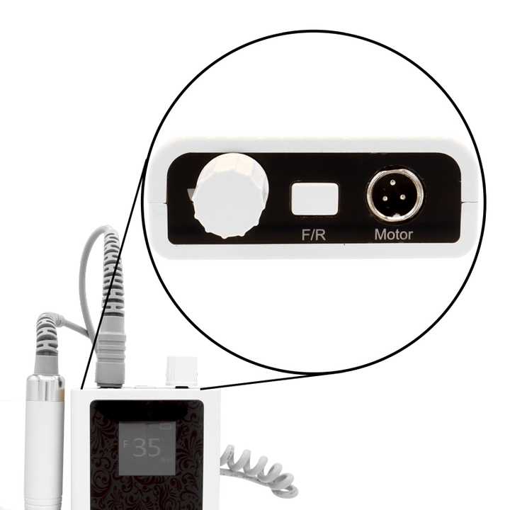 Lime Électrique Portative Rechargeable 35K 110V - Blanc/Noir